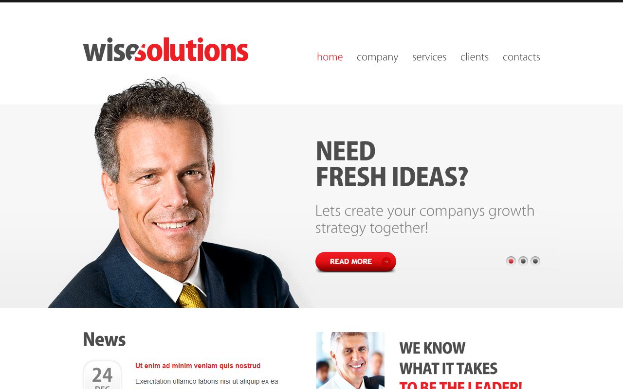 wisesolutions · 响应式网站模板