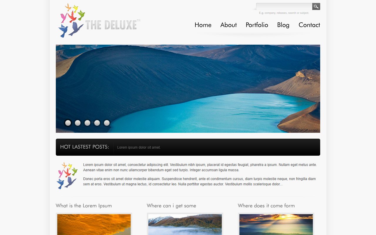 Free Themes & Templates · 响应式网站模板