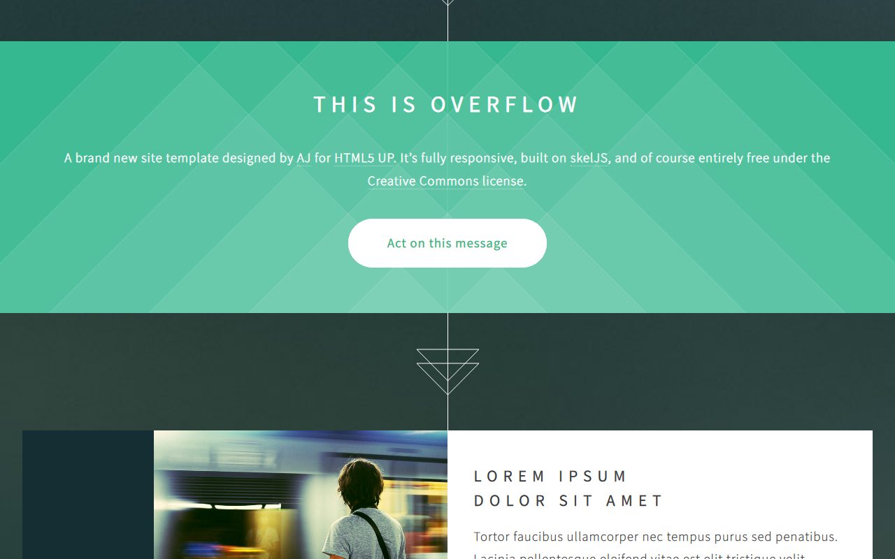 Overflow by HTML5 UP · 响应式网站模板 图 2
