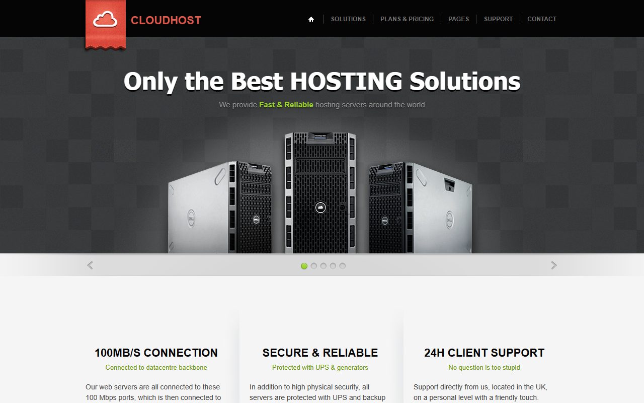 Cloud Host · 响应式网站模板