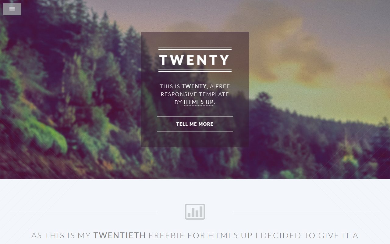 Twenty by HTML5 UP · 响应式网站模板