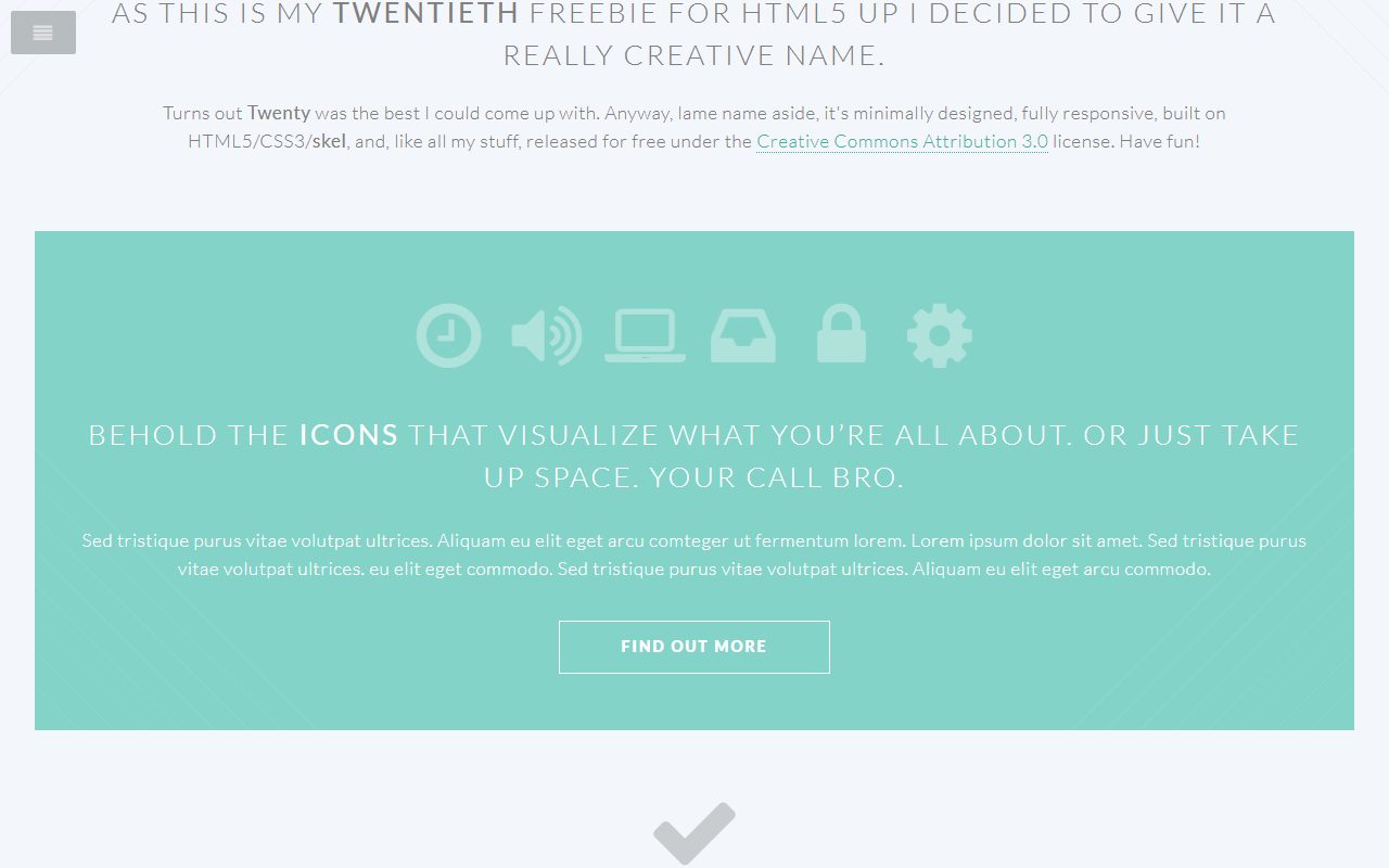 Twenty by HTML5 UP · 响应式网站模板 图 2