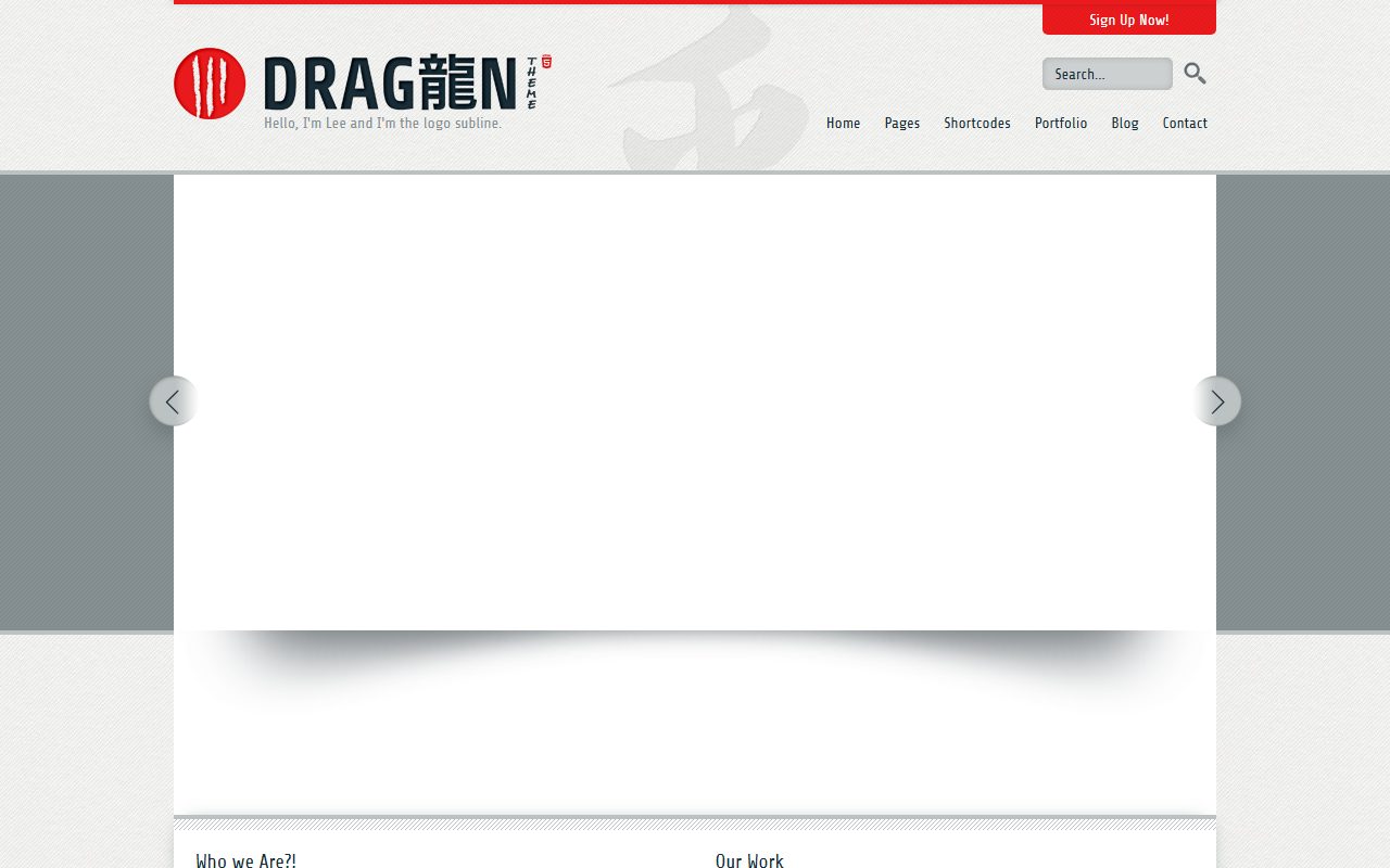 博客资讯模板 · Dragon · 响应式网站模板 图 1