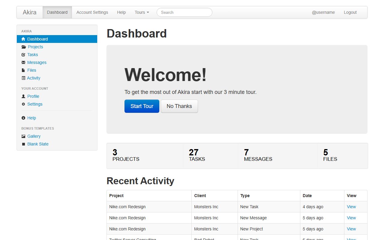 后台管理模板 · Dashboard 2 · 响应式网站模板 图 1