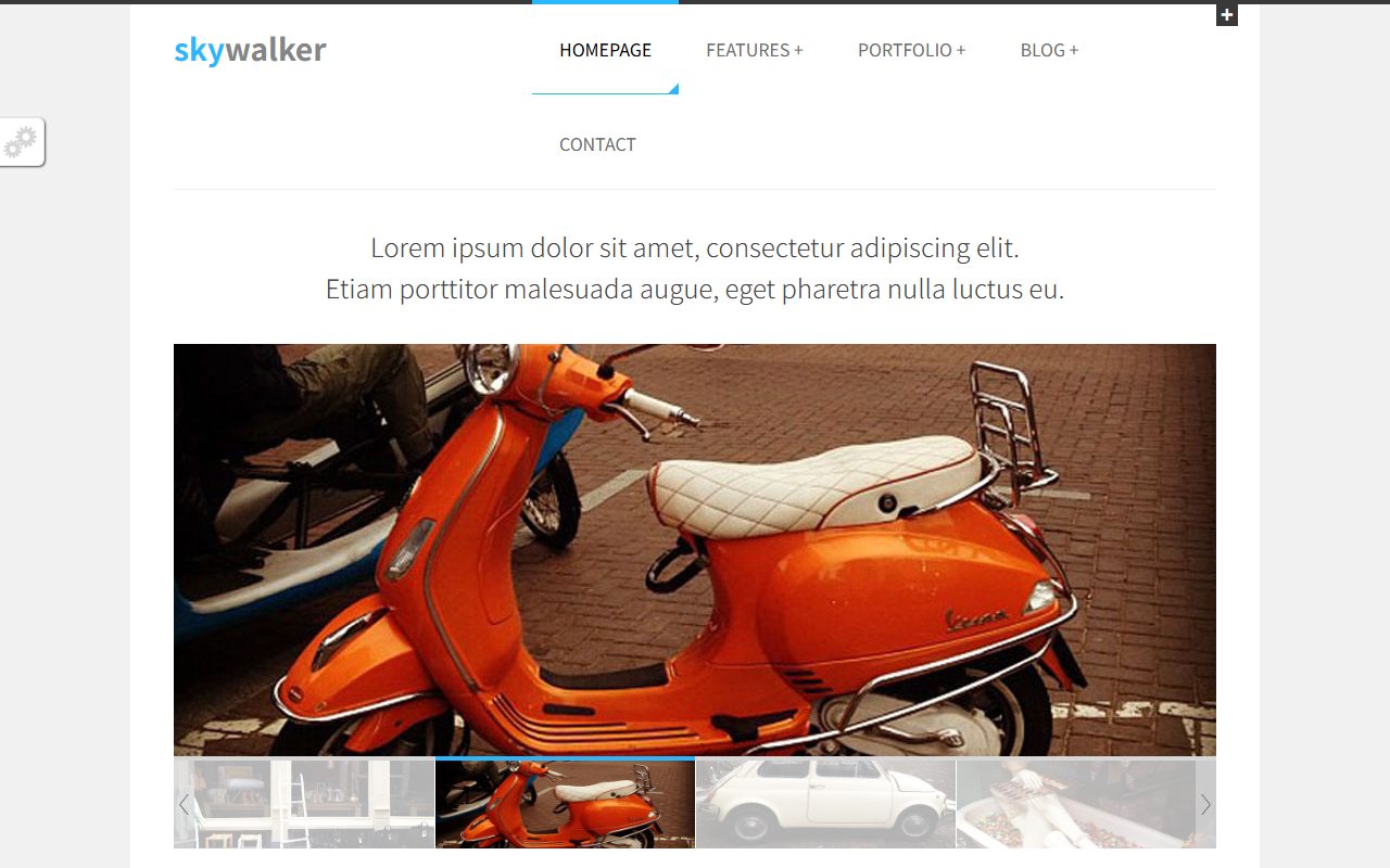 博客资讯模板 · Sky Walker 2 · 响应式网站模板 图 1