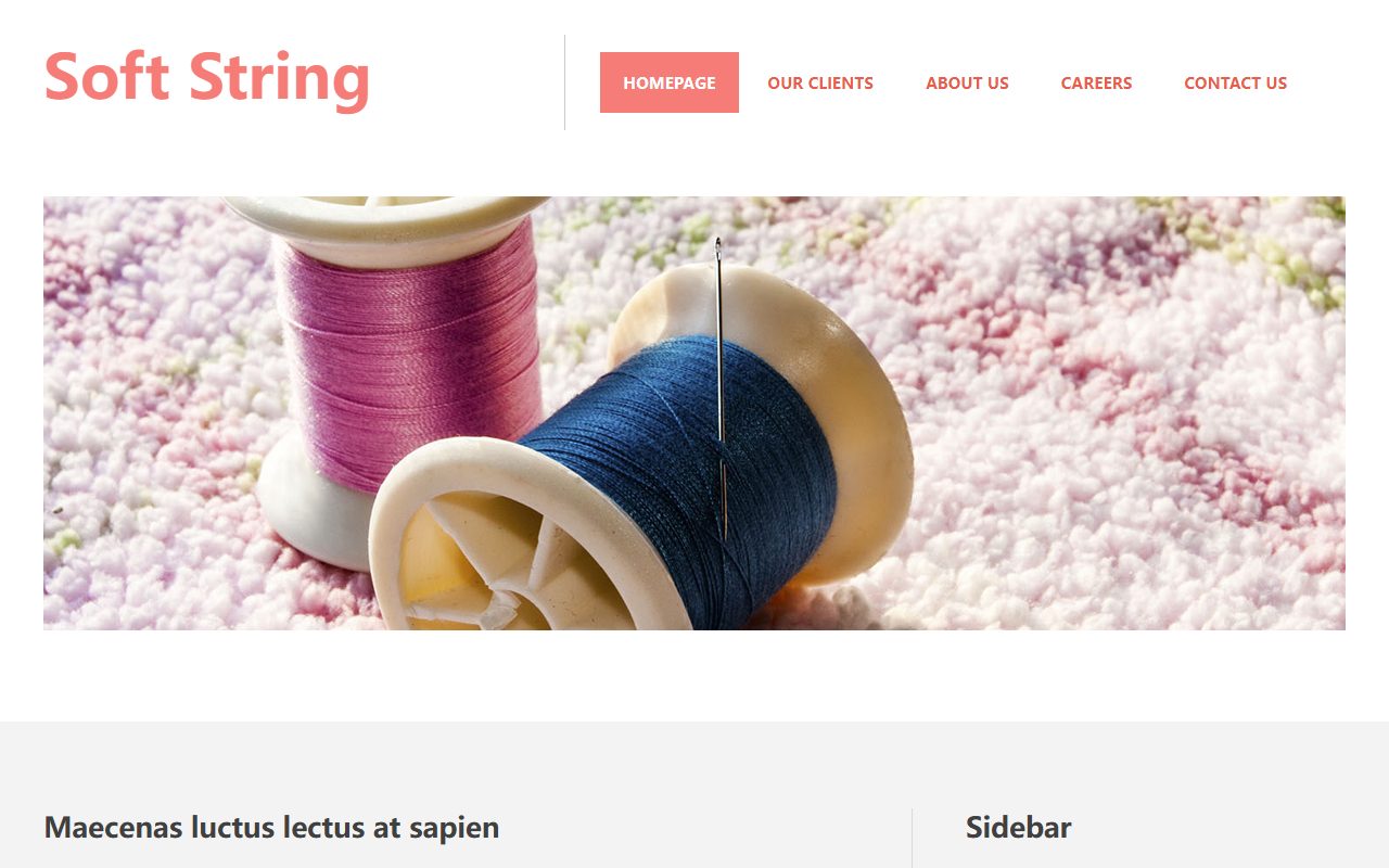教育培训模板 · Soft String · 响应式网站模板