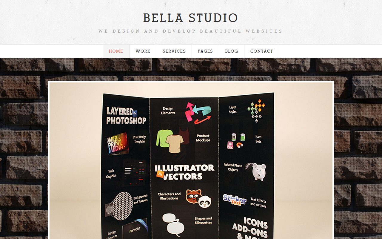 设计创意模板 · Bella Studio · 响应式网站模板 图 1