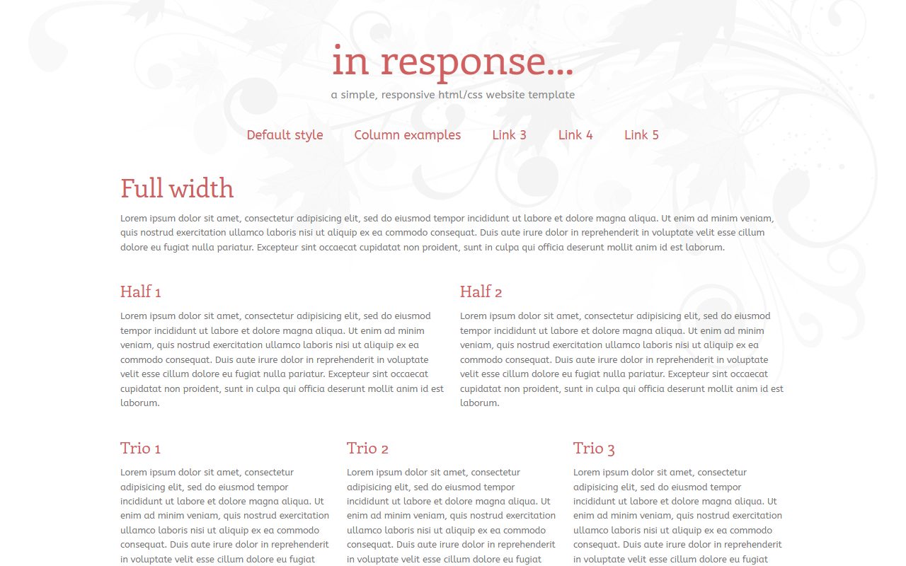 宠物服务模板 · Response · 响应式网站模板 图 2