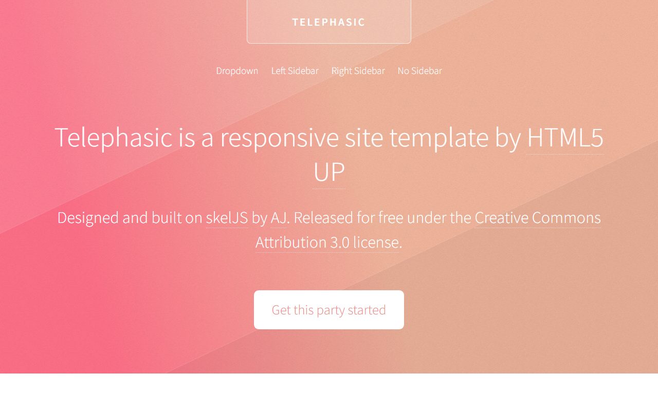 设计创意模板 · Telephasic · 响应式网站模板 图 1