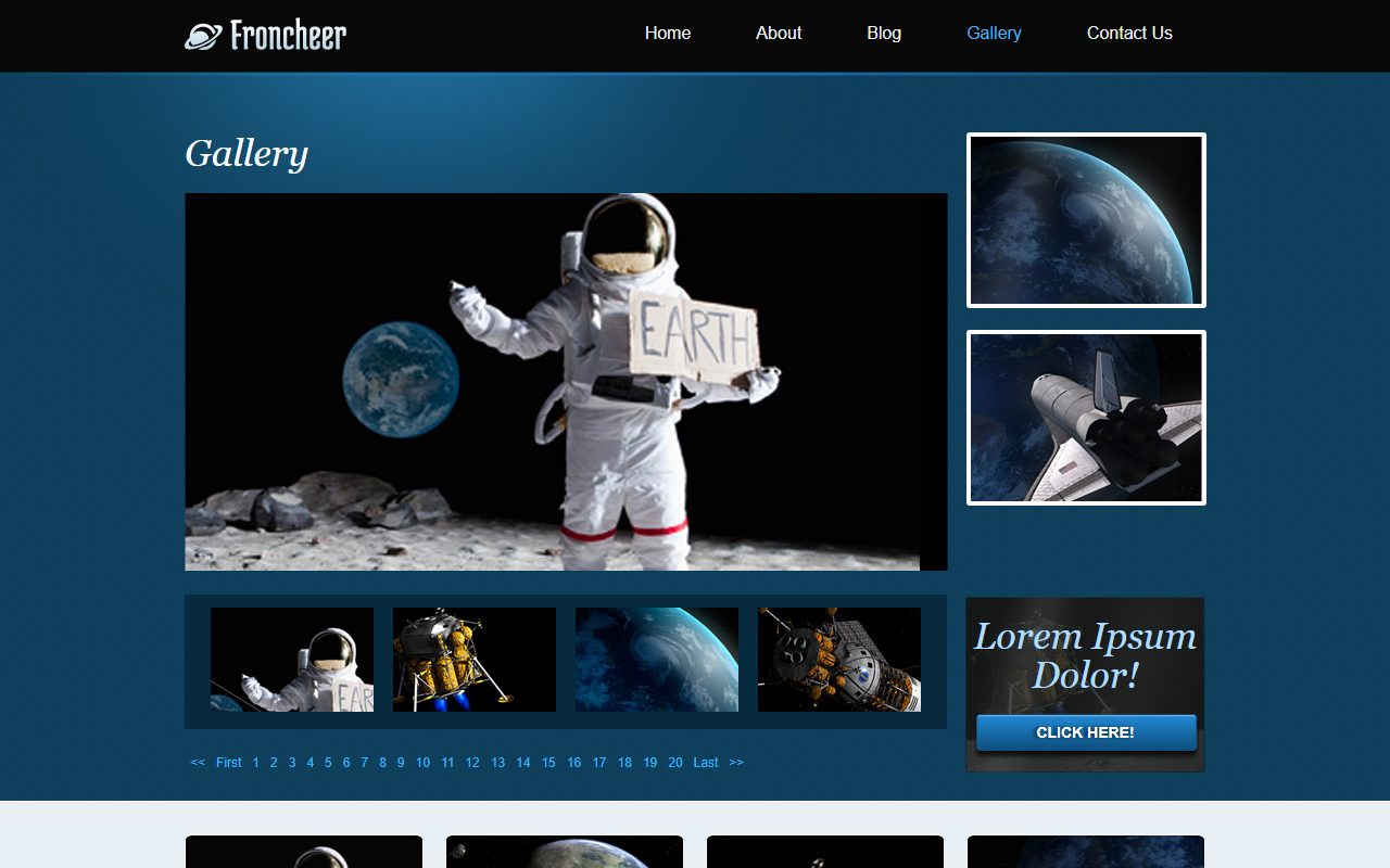 宠物服务模板 · Astronomy · 响应式网站模板 图 3