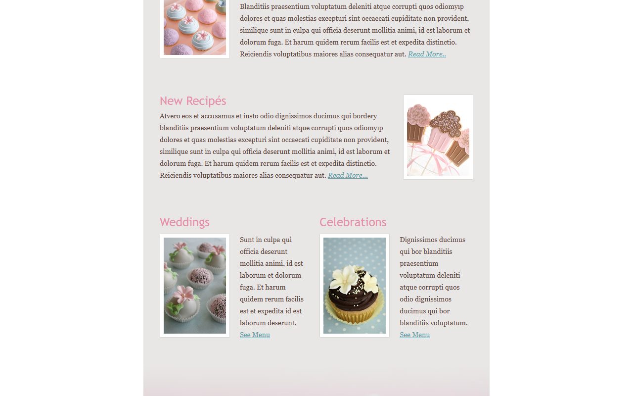 博客资讯模板 · Pattiserie · 响应式网站模板 图 2