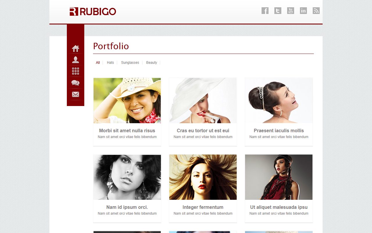 企业官网模板 · Rubigo · 响应式网站模板 图 2