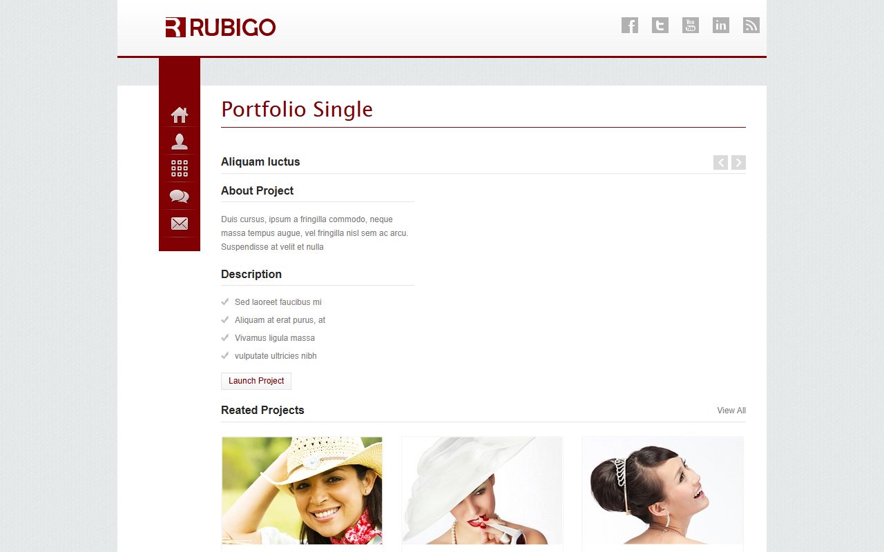 企业官网模板 · Rubigo · 响应式网站模板 图 3