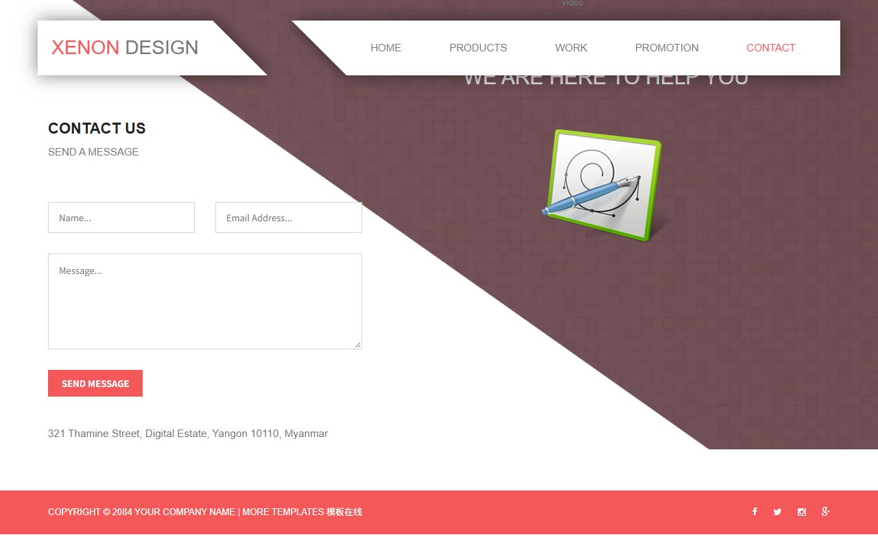 设计创意模板 · Xenon Design · 响应式网站模板 图 3