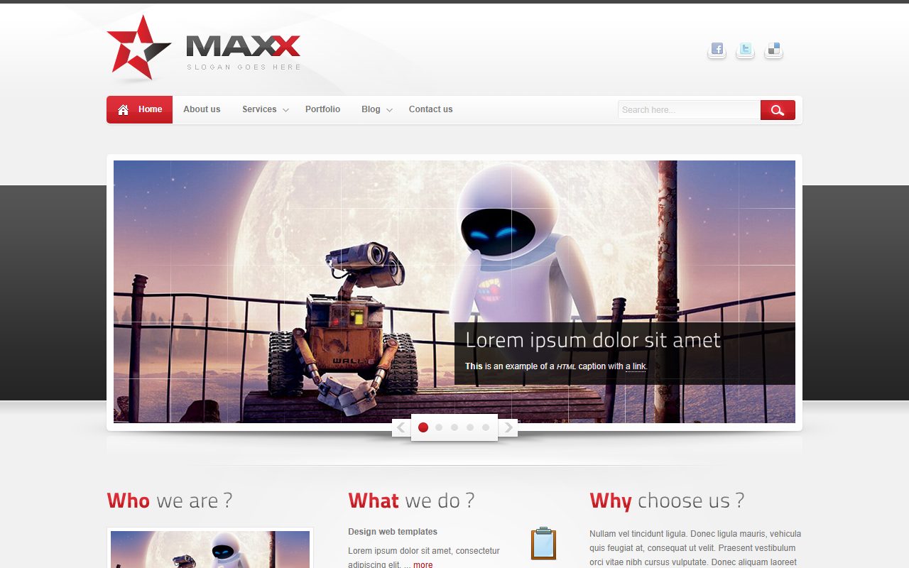 博客资讯模板 · Maxx · 响应式网站模板