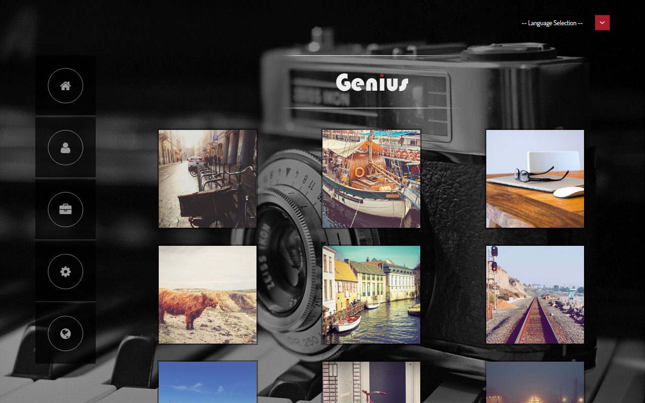 设计创意模板 · Genius · 响应式网站模板 图 1