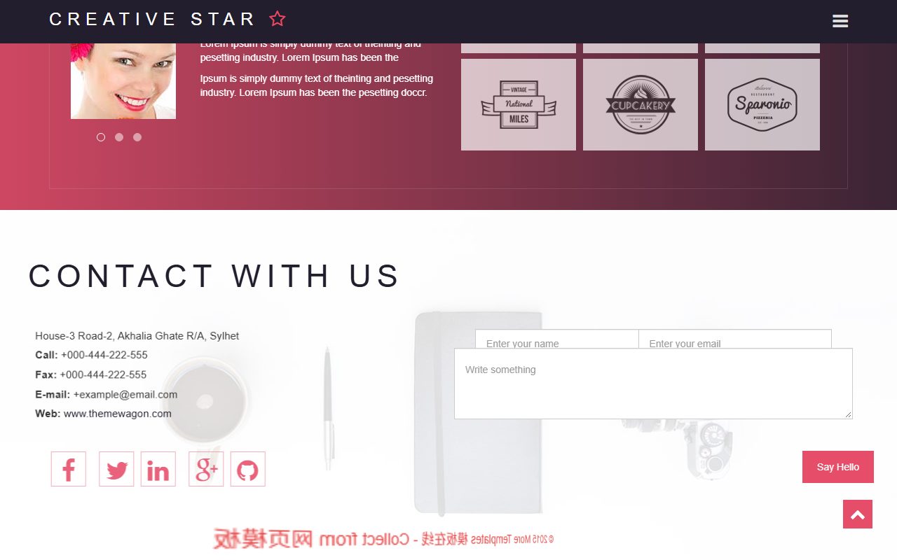 设计创意模板 · Creative · 响应式网站模板 图 3