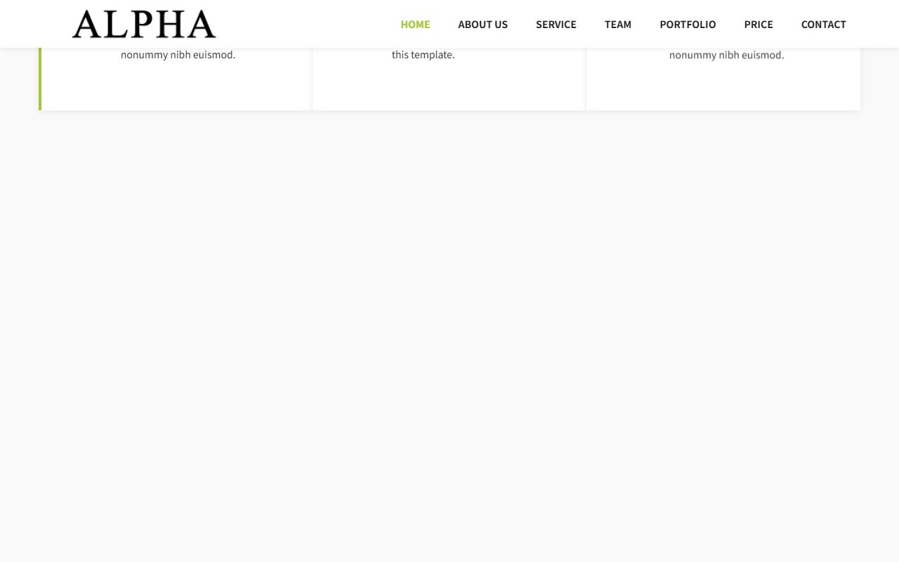 企业官网模板 · Alpha Business · 响应式网站模板 图 2