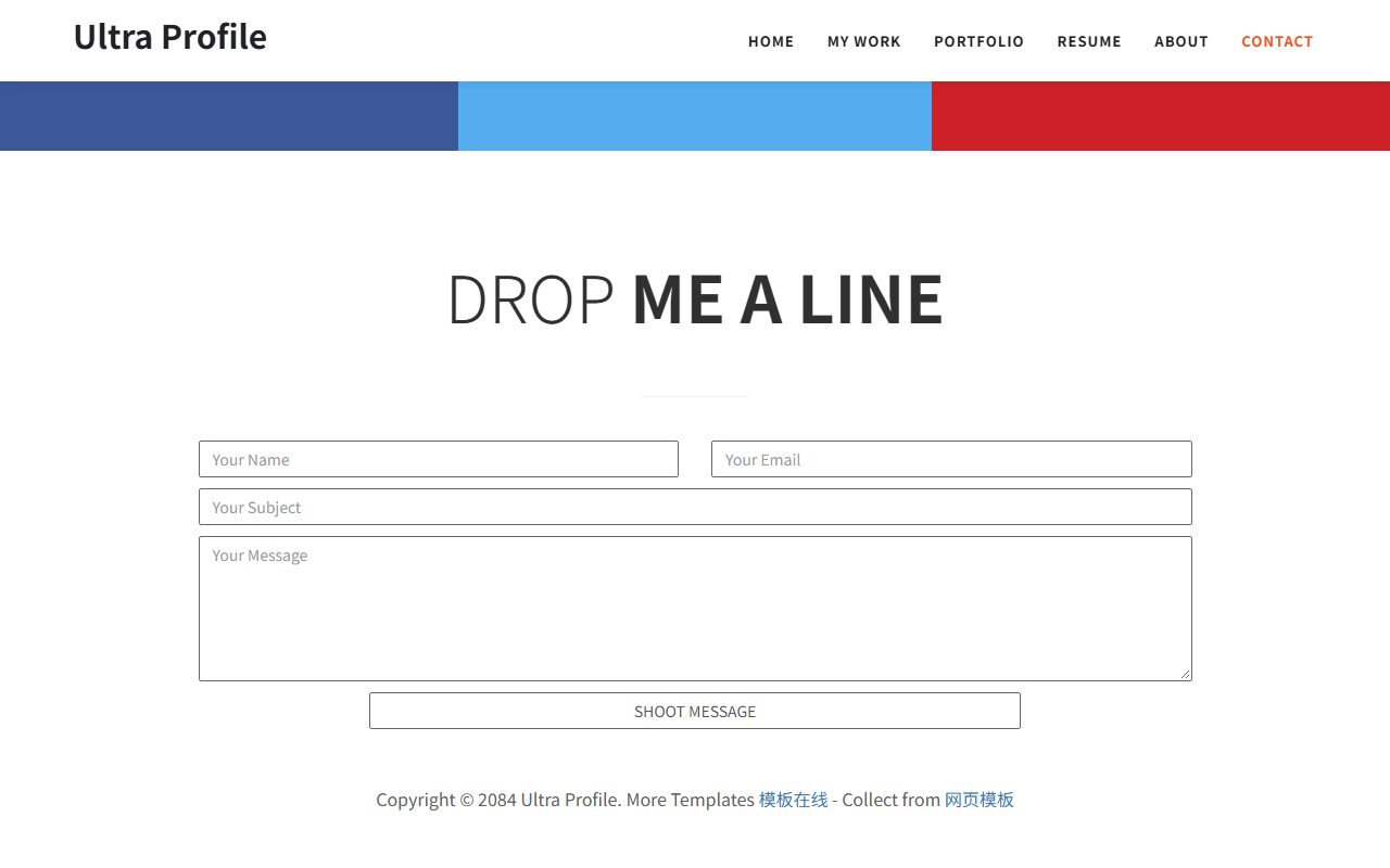 设计创意模板 · Ultra Profile · 响应式网站模板 图 3