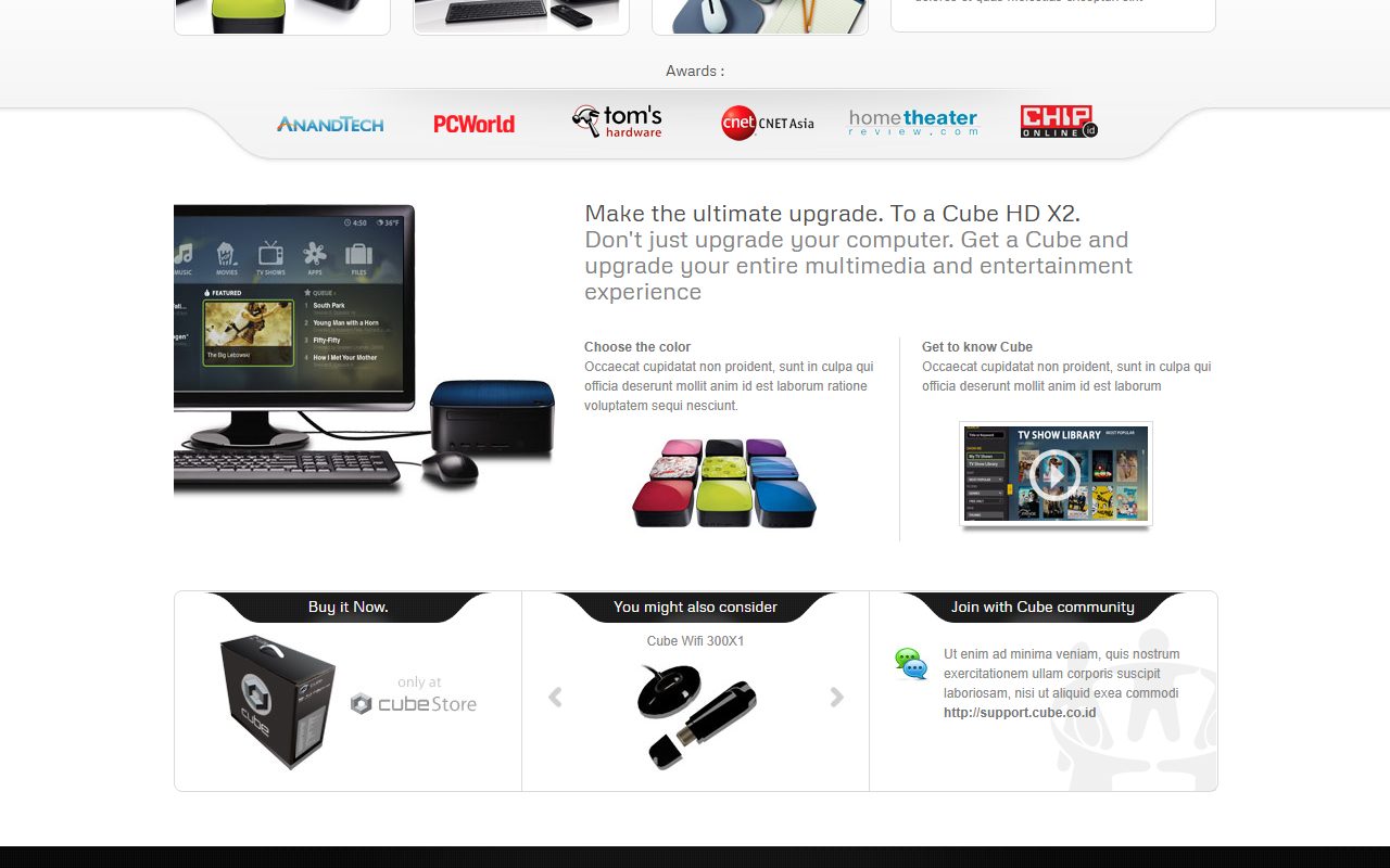 电商商城模板 · Cube · 响应式网站模板 图 2