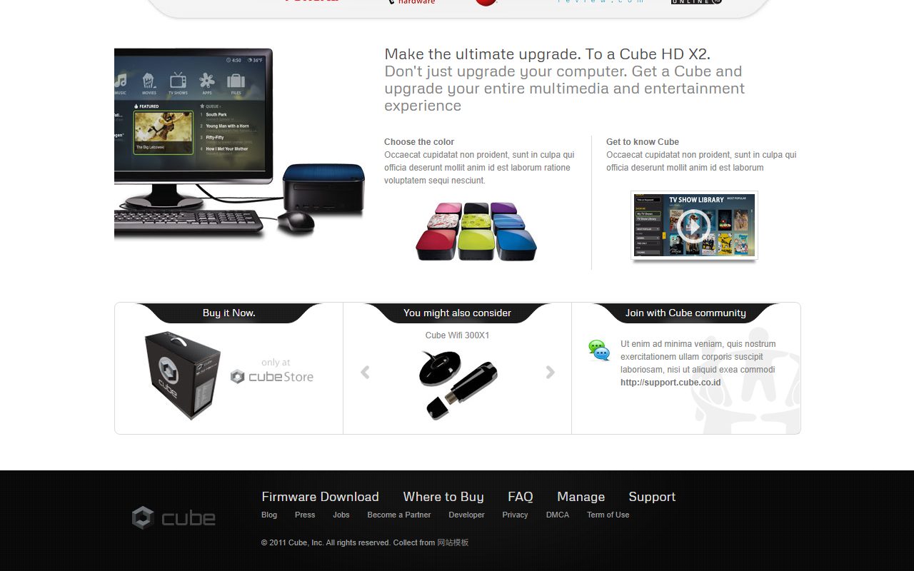 电商商城模板 · Cube · 响应式网站模板 图 3