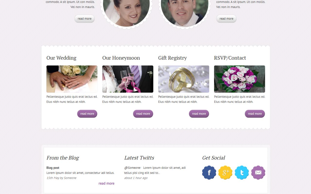 婚纱摄影模板 · Wedding 2 · 响应式网站模板 图 2